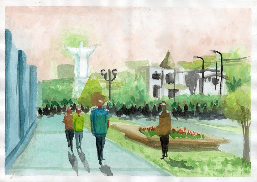 Mi Proyecto del curso: Paisajes urbanos en acuarela 5