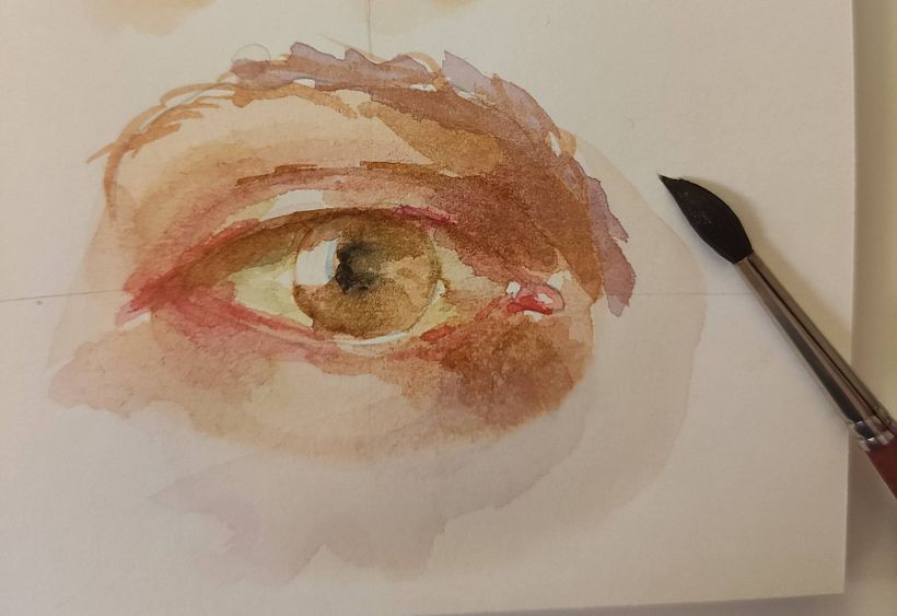 My project for course: Watercolor Portraits: Capture a Model's Personality 3