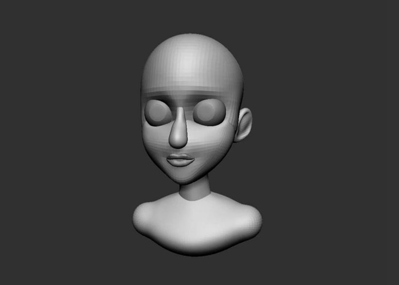 Princesa cartoon 3D: modela desde cero con ZBrush  6