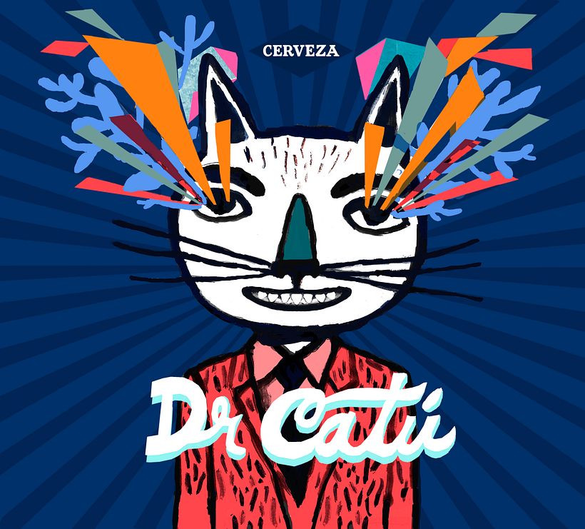 Dr Catú Cerveza - Traditionelle Illustration