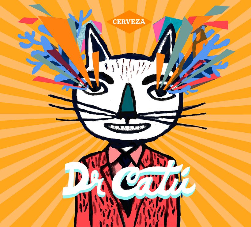 Dr Catú Cerveza - Traditionelle Illustration