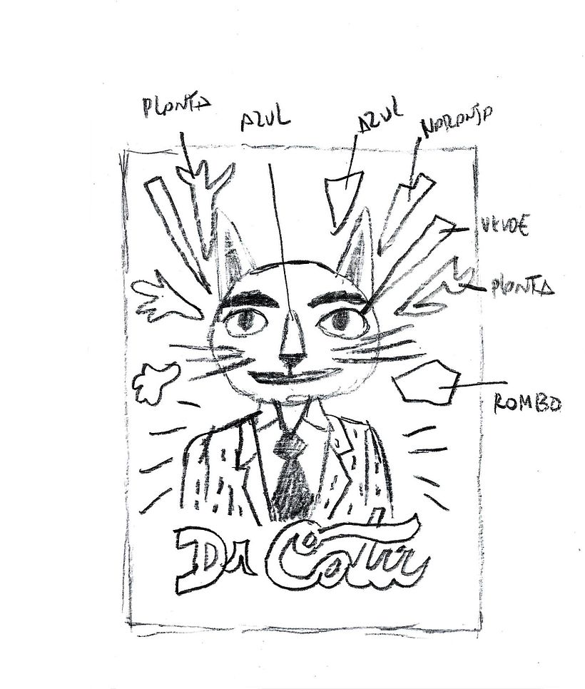 Dr Catú Cerveza - Traditionelle Illustration