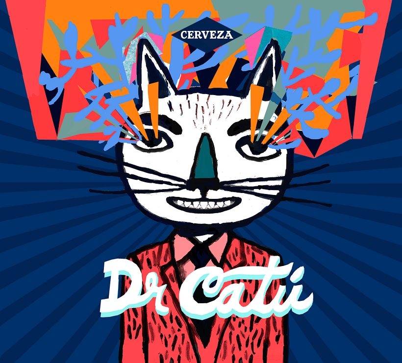Dr Catú Cerveza - Traditionelle Illustration