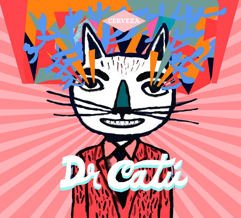 Dr Catú Cerveza - Traditionelle Illustration