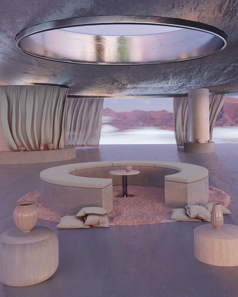 Mi Proyecto del curso: ArchViz de interiores: crea diseños 3D surrealistas con Blender 2