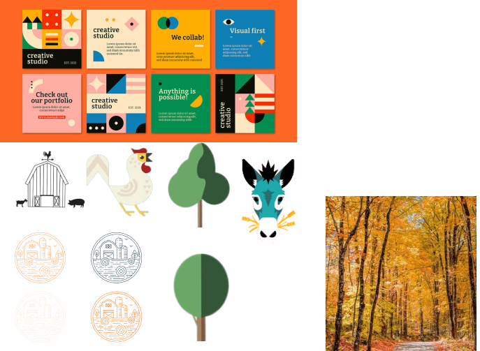 These images made up my original 'mood board', some ideas I kept and some I didn't.