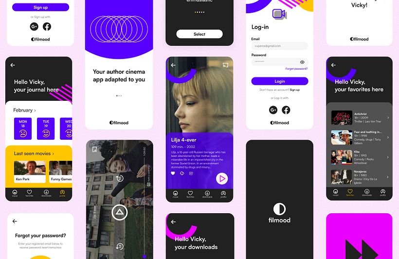 FILMOOD App UX/UI 2