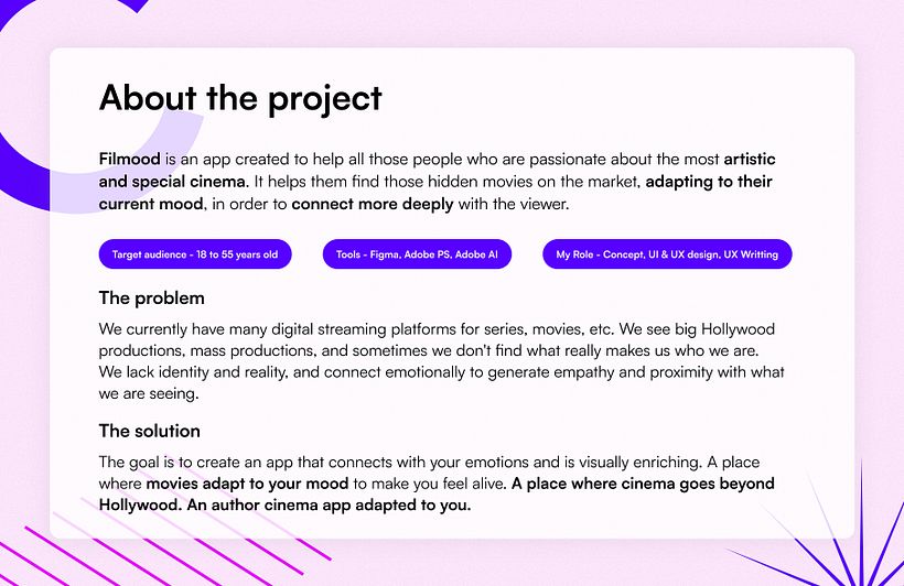 FILMOOD App UX/UI 4