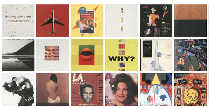 Snapshot of "The Cover Show (1994)". All images courtesy AIGA Design Archives.