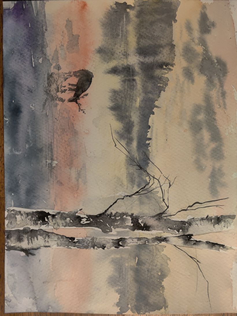 My project for course: Atmospheric Landscapes in Watercolor  1