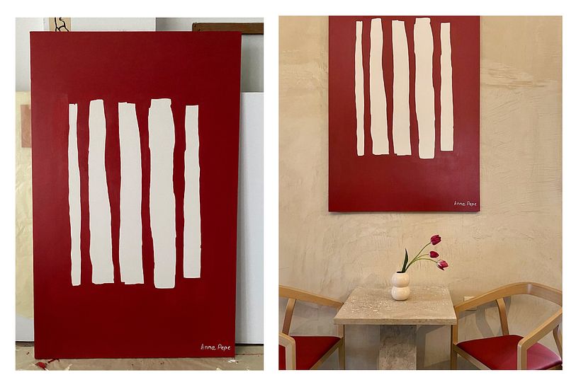 An alteration of my white and blue abstract best-seller.
