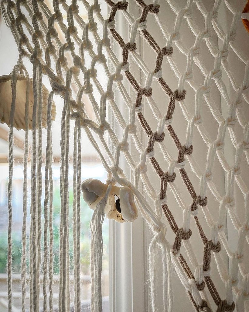 Mon projet du cours : Macraweave : du macramé aux techniques de tissage 1