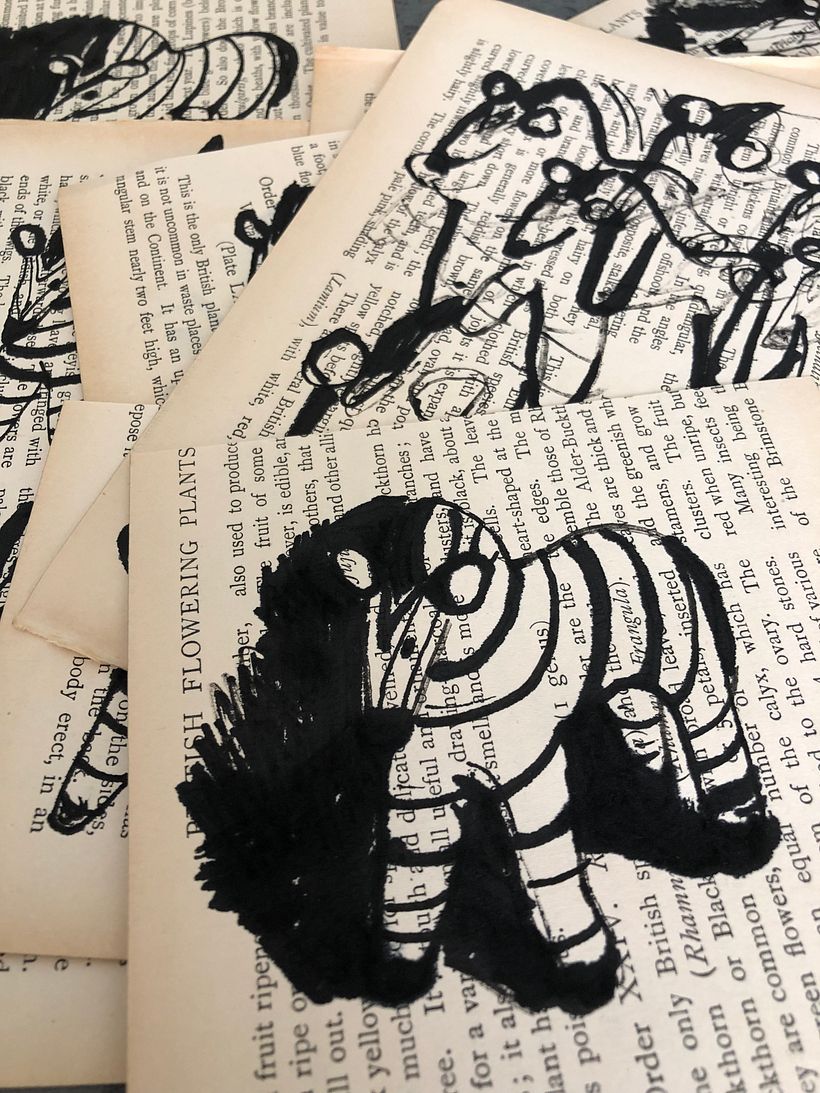 Creative Explorations—Drawing with a stick and ink 1