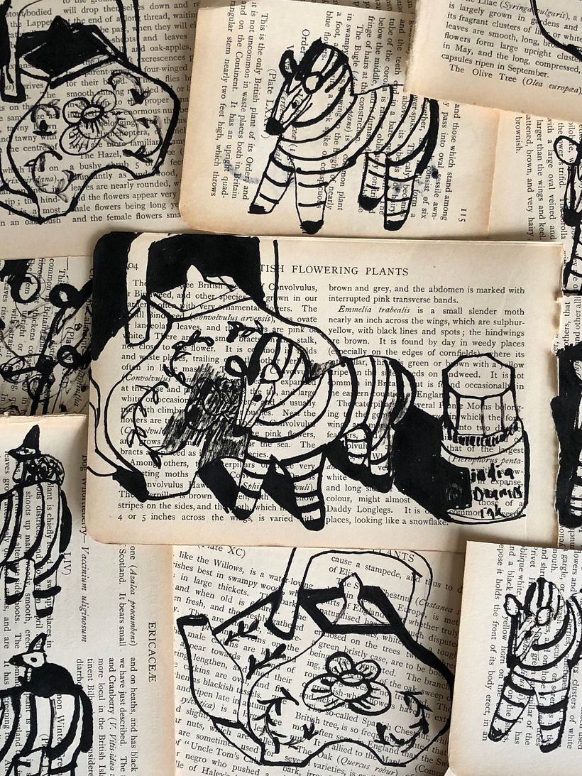 Creative Explorations—Drawing with a stick and ink 2