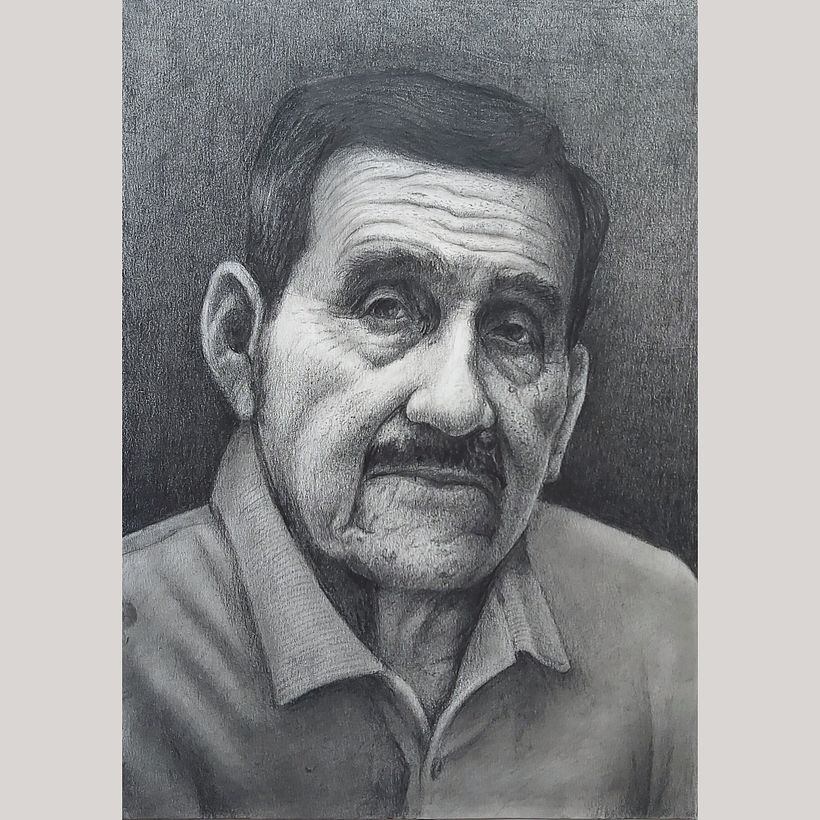 Mi Proyecto del curso: Retrato realista con lápiz de grafito 9