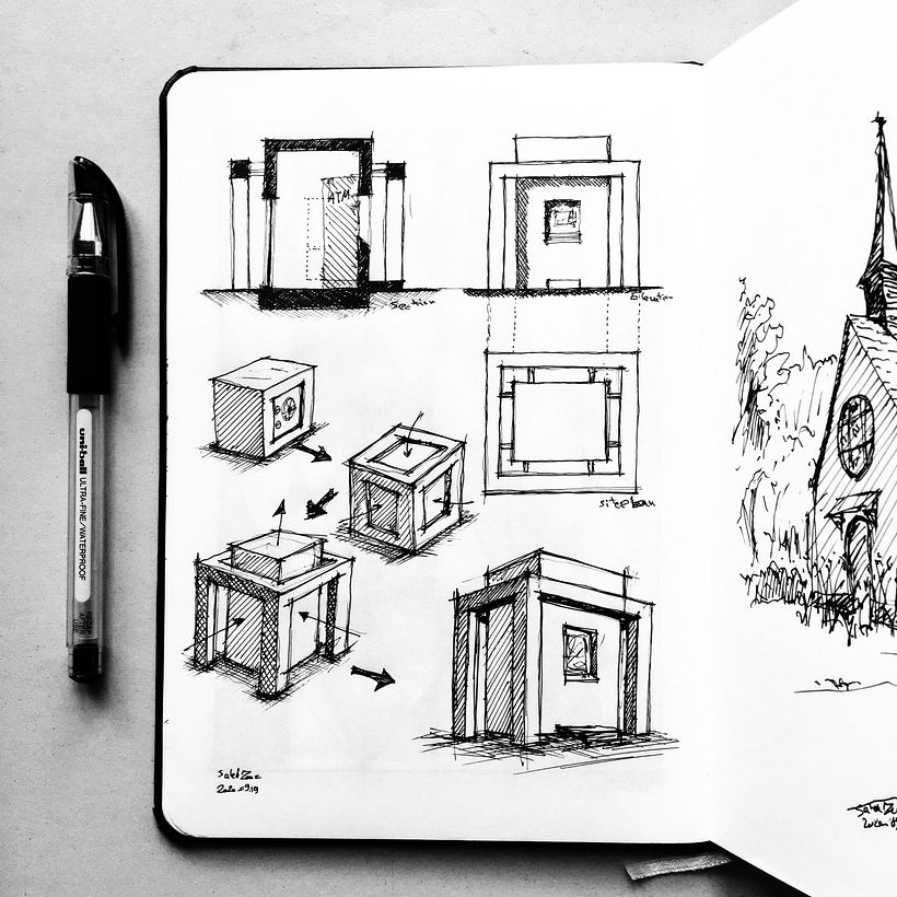 Sketchbook-Conceptual design sketches 6