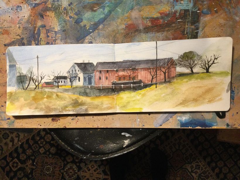 My project for course: Architectural Sketching with Watercolor and Ink 1