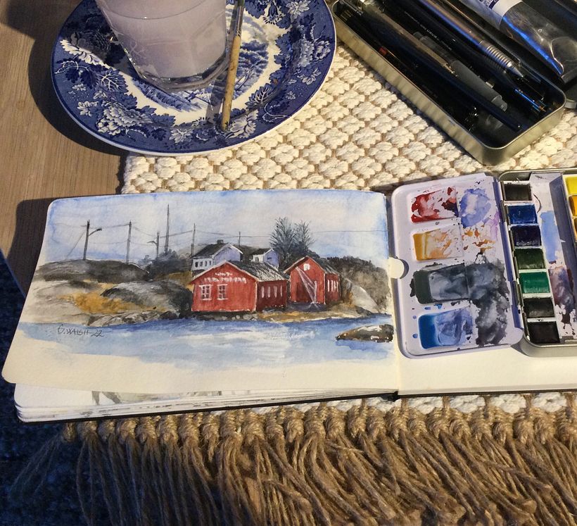 My project for course: Architectural Sketching with Watercolor and Ink 6