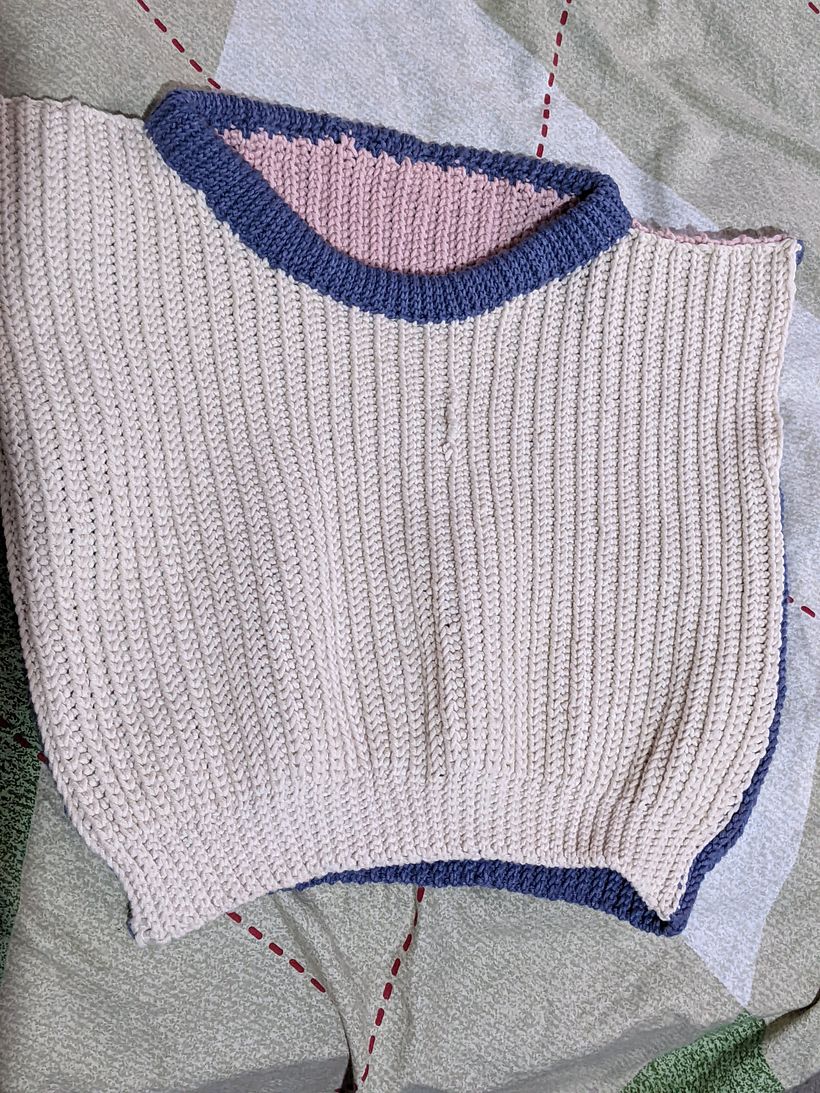 Completed front view