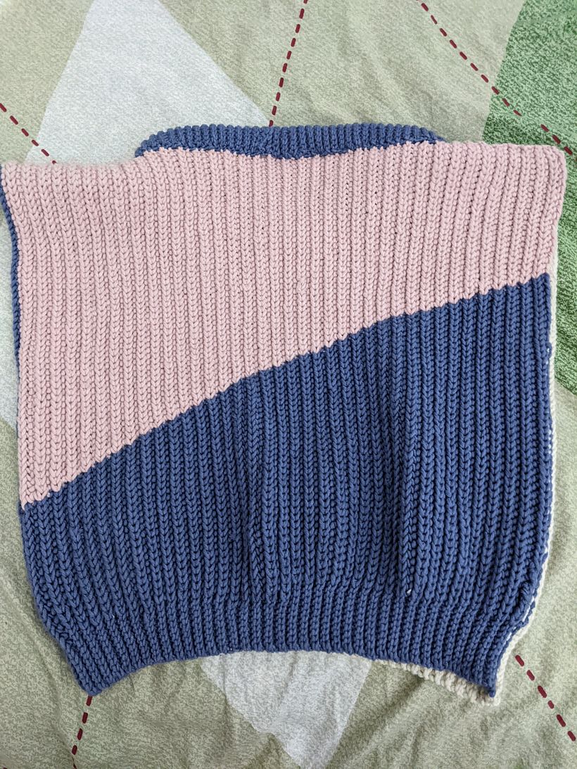 Completed back view