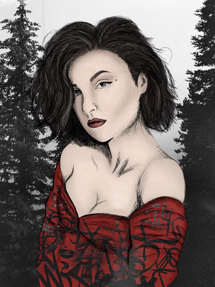 My project for course: Illustrated Portraits with Procreate 2