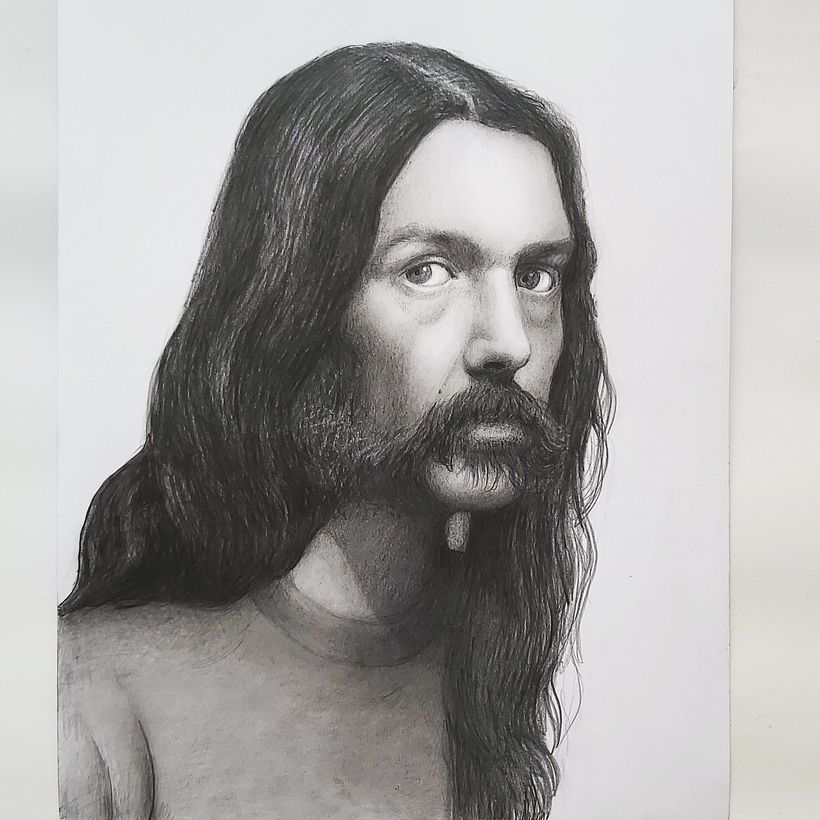 Mi Proyecto del curso: Retrato realista con lápiz de grafito 1
