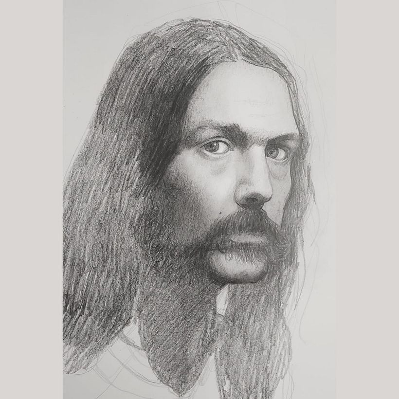 Mi Proyecto del curso: Retrato realista con lápiz de grafito 4