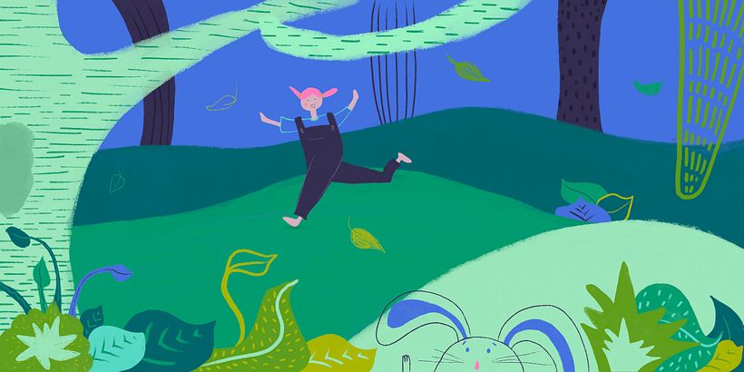 My First Colored Forest Drawing