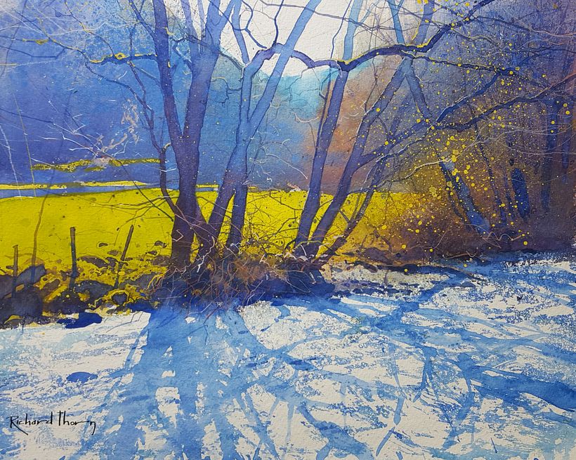 Spring High - watercolour on Arches Paper.