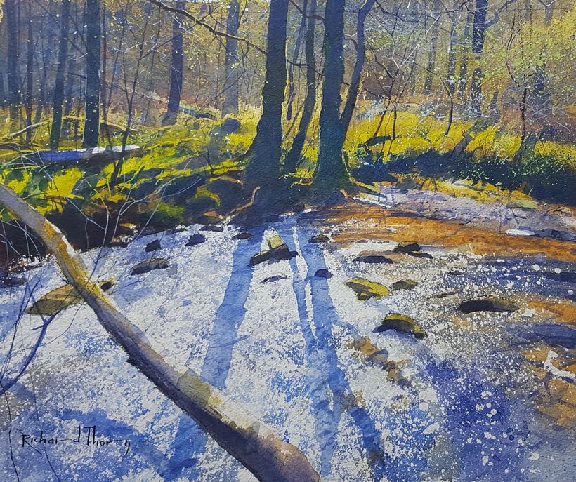 In Dingly Dell - watercolour on Arches paper.