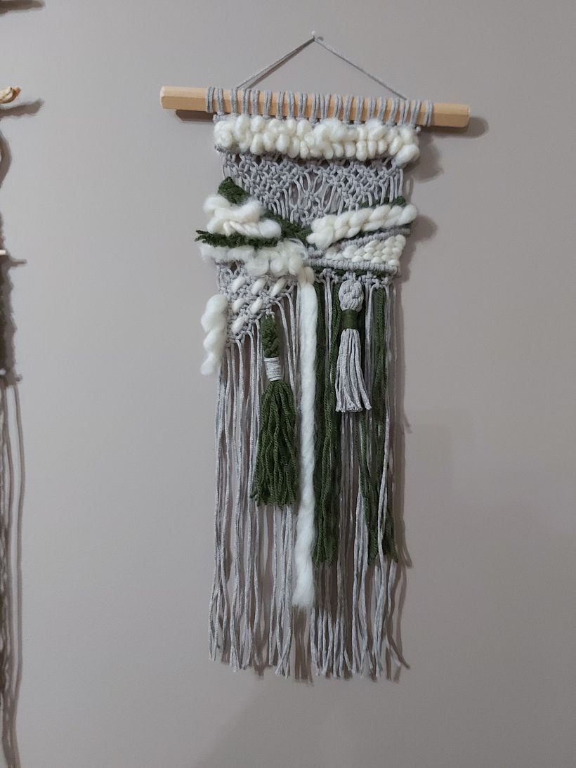 My project for course: Macraweave: Combine Macramé with Weaving Techniques 1
