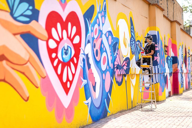 Mural Expedia 2021 / Mercado de Artesanía de la Ciudadela / Sofia Castellanos
