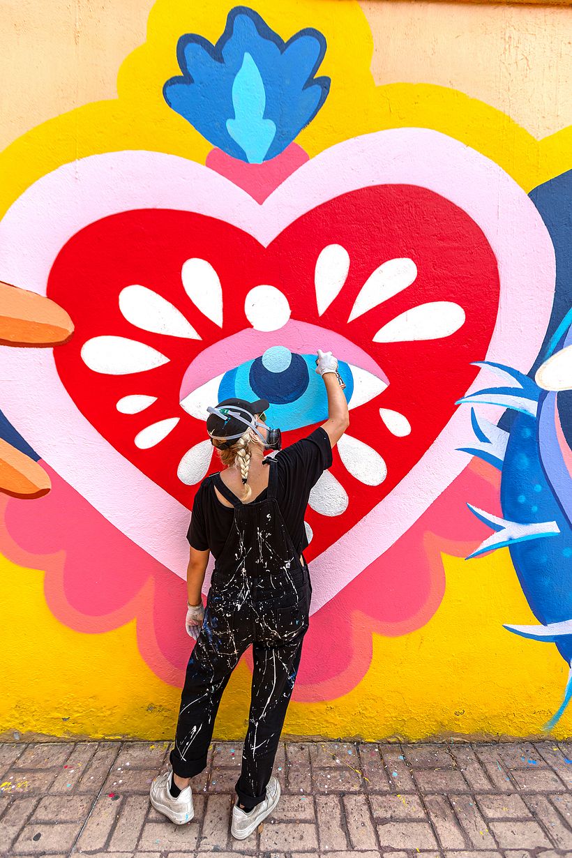 Mural Expedia 2021 / Mercado de Artesanía de la Ciudadela / Sofia Castellanos