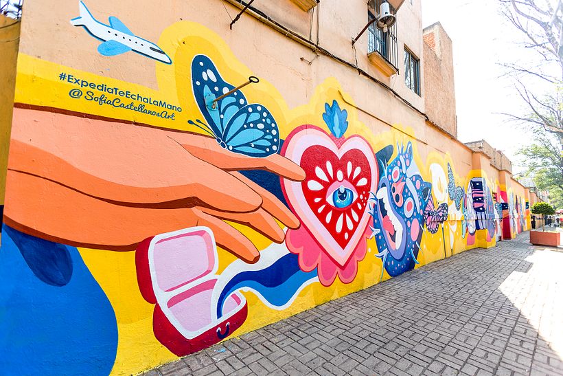 Mural Expedia 2021 / Mercado de Artesanía de la Ciudadela / Sofia Castellanos