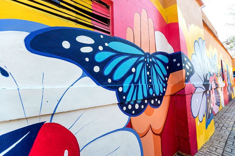 Mural Expedia 2021 / Mercado de Artesanía de la Ciudadela / Sofia Castellanos