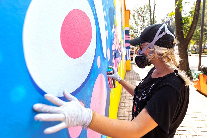 Mural Expedia 2021 / Mercado de Artesanía de la Ciudadela / Sofia Castellanos
