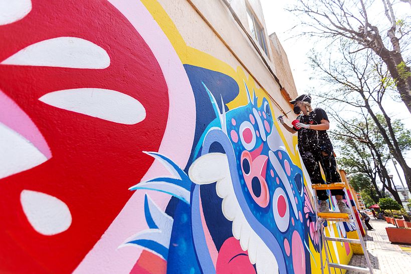 Mural Expedia 2021 / Mercado de Artesanía de la Ciudadela / Sofia Castellanos