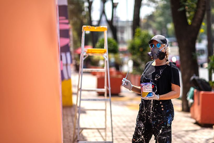 Mural Expedia 2021 / Mercado de Artesanía de la Ciudadela / Sofia Castellanos