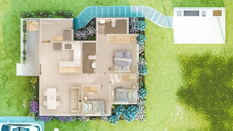 Cabaña Tulipanes  4