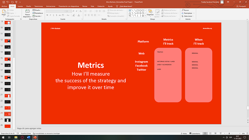 Mi proyecto del curso: Estrategias de marketing digital: construye tu presencia online 12