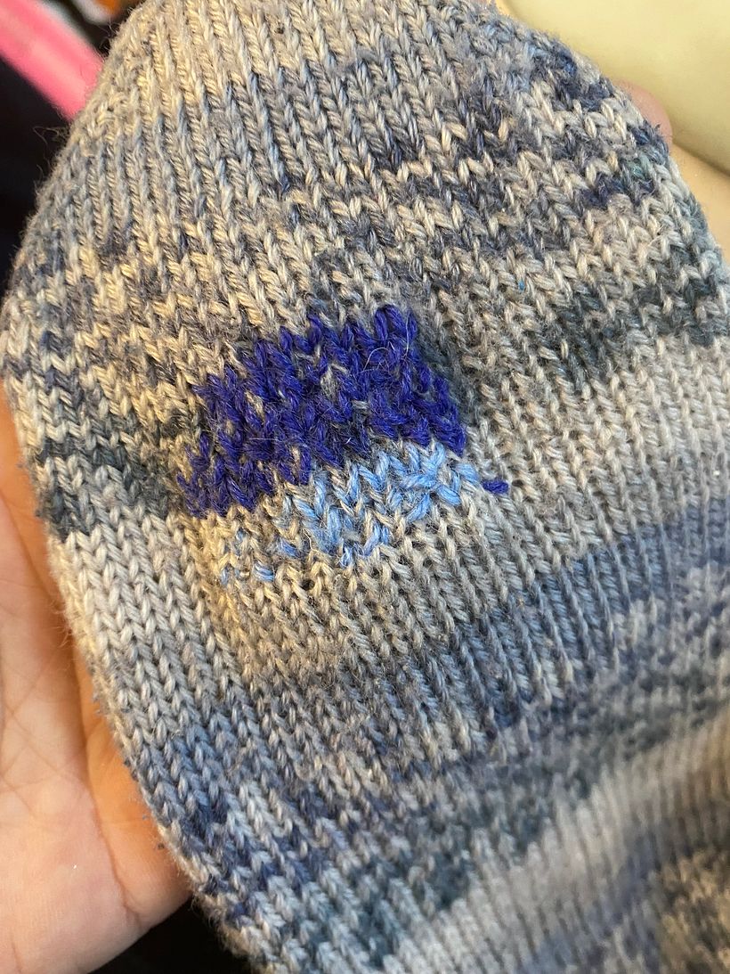 My project for course: Visible Mending: Colorful Knitwear Repair 1