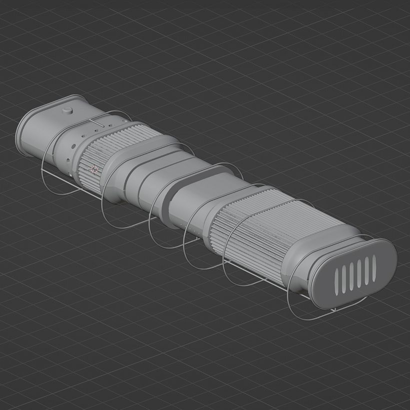The modelled modules which will build the whole letter