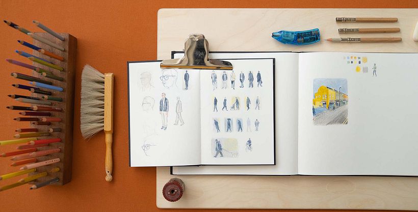 Working from sketches can help you become more confident drawing a finished scene.