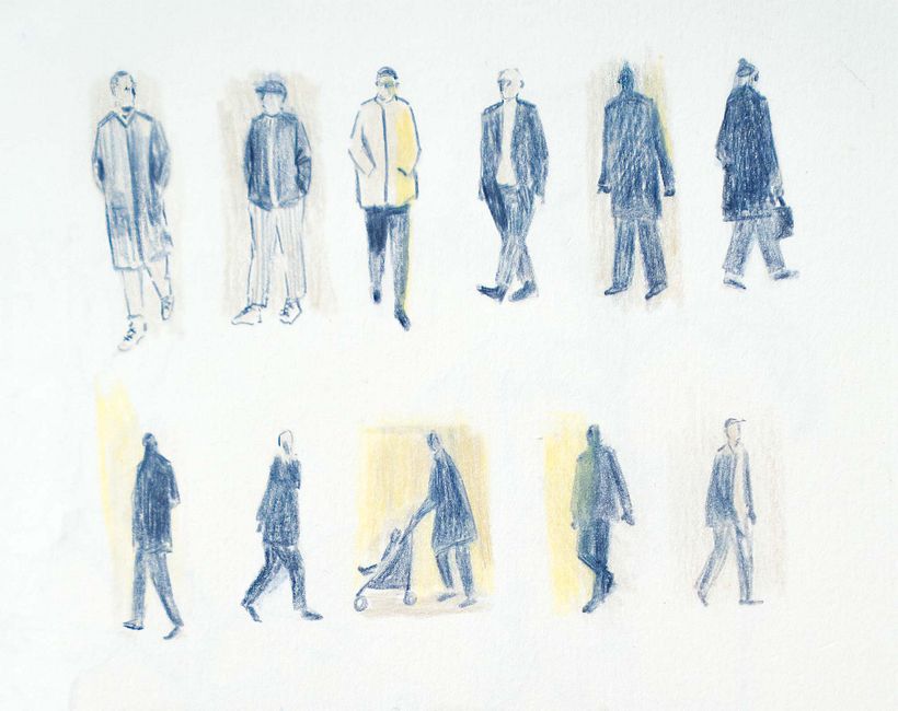 Some walking sketches you can copy with the download.