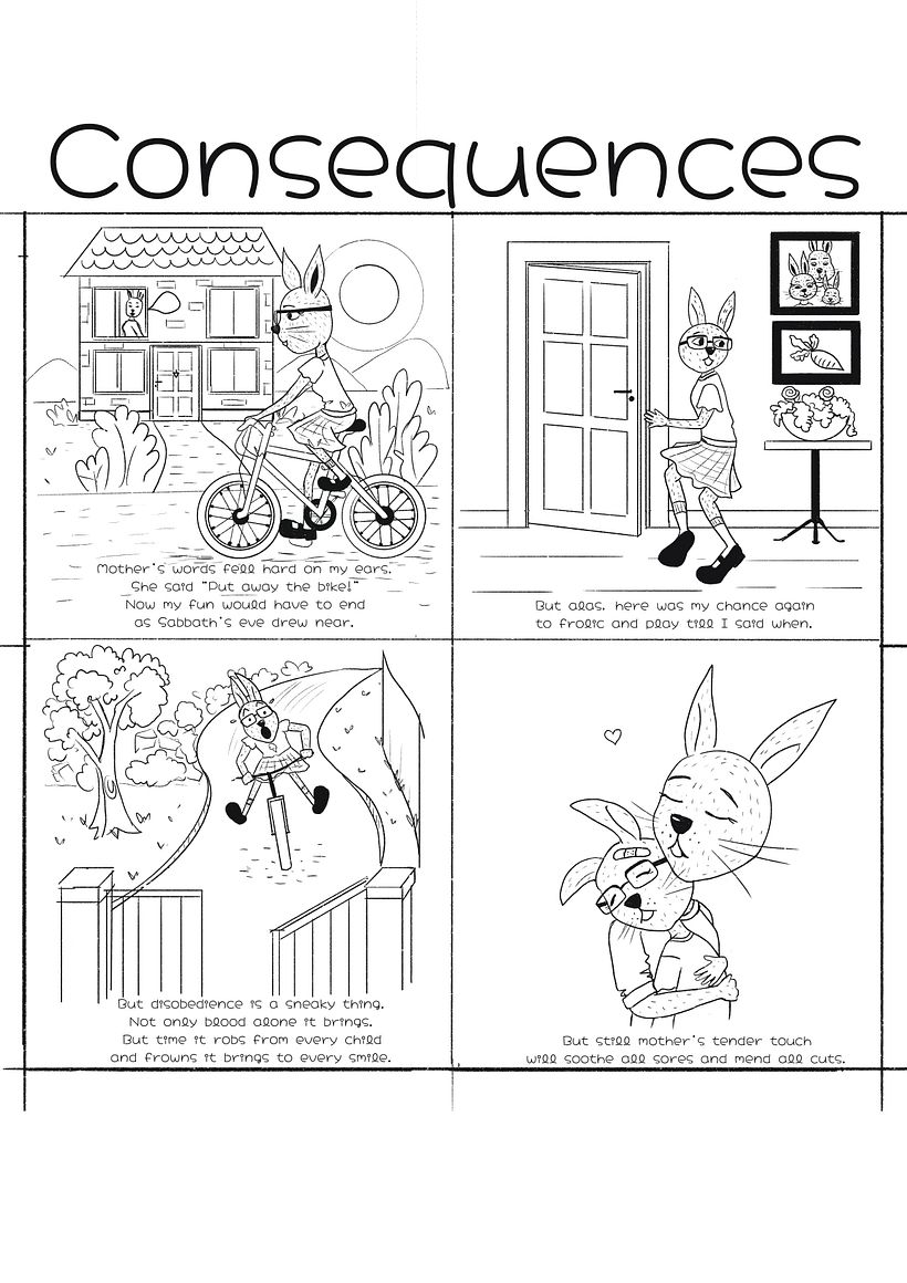 Inking the vignettes