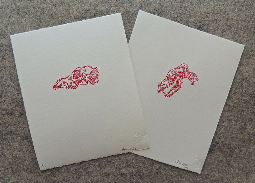 Variación con tinta roja