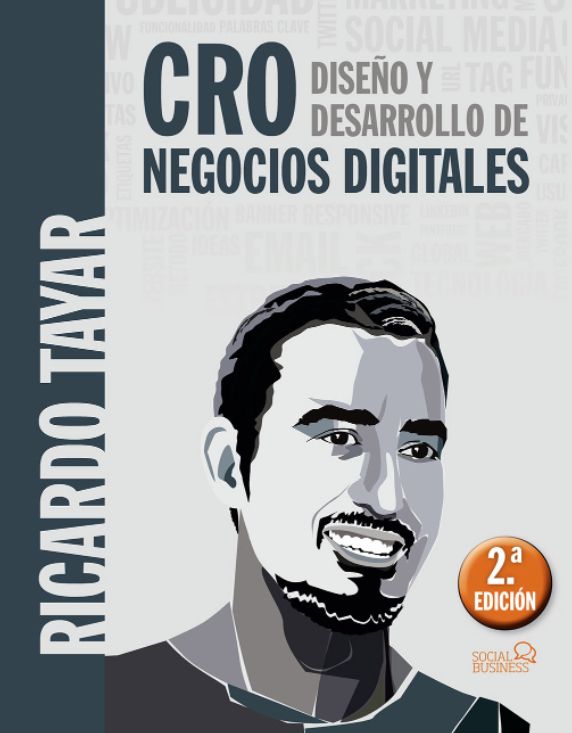 Portada del libro "CRO. Diseño y desarrollo de negocios digitales", parte de la colección Social Business de Anaya.