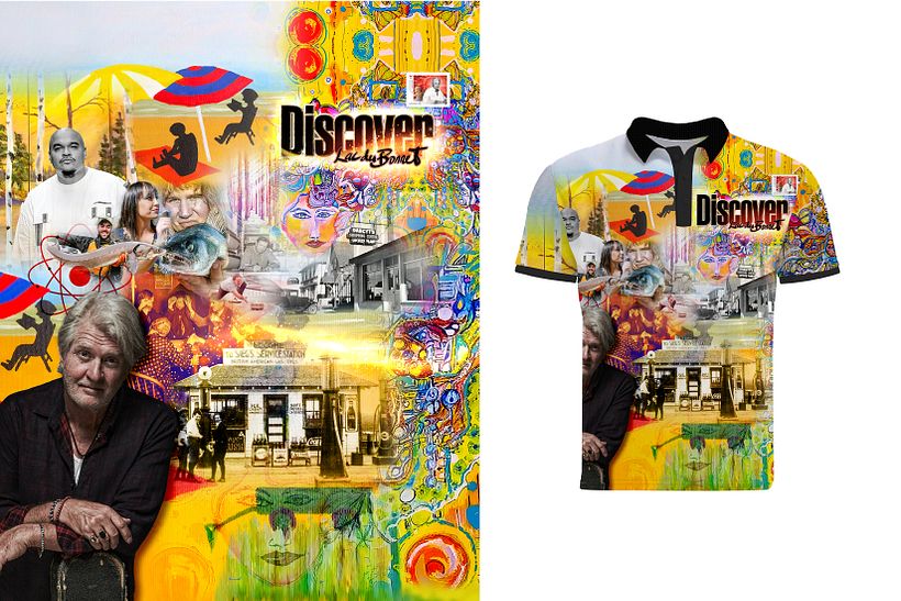 Discover Lac du Bonnet Magazine cover and Golf Shirt design 1
