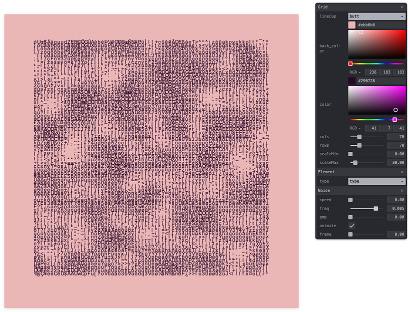Perlin Noise + ASCII 2