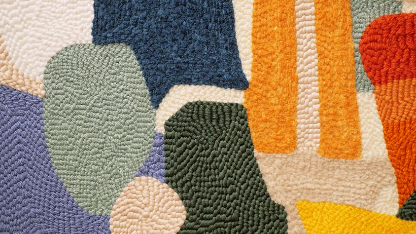 close-up - irregular stitches